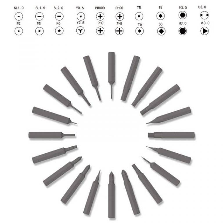 پیچ گوشتی شارژی کرییشن اسپیس مدل ZPJ مجموعه 20 عددی