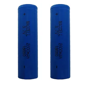 باتری لیتیوم یون قابل شارژ مدل MACELL 18650 ظرفیت 2600 میلی آمپر مجموعه 2 عددی 