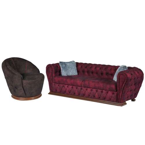 مبل راحتی چهار نفره مدل چستر کد 1680