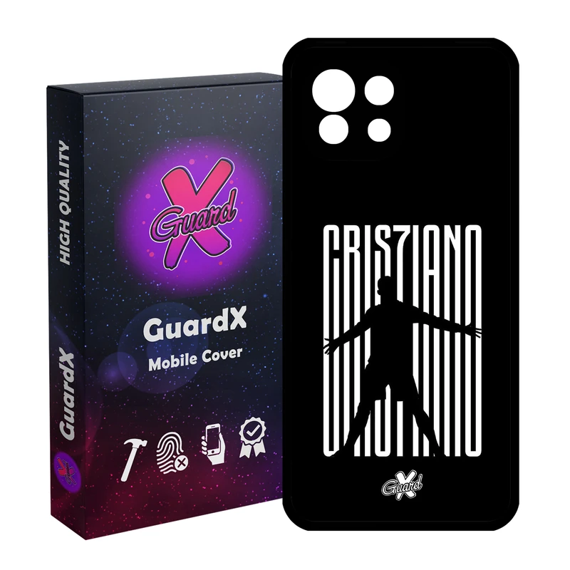 کاور گارد ایکس طرح CR7 مدل Glass10115 مناسب برای گوشی موبایل شیائومی Mi 11 Lite