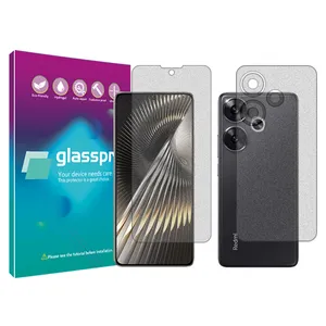 Glass Pro Resistant model matte screen protector suitable for Xiaomi Redmi Turbo 3 mobile phone along with the back of the phone