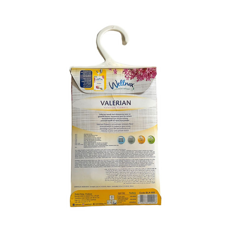 خوشبوکننده و ضد بید کمد لباس ولنکس مدل VALERIAN حجم 210 میلی لیتر