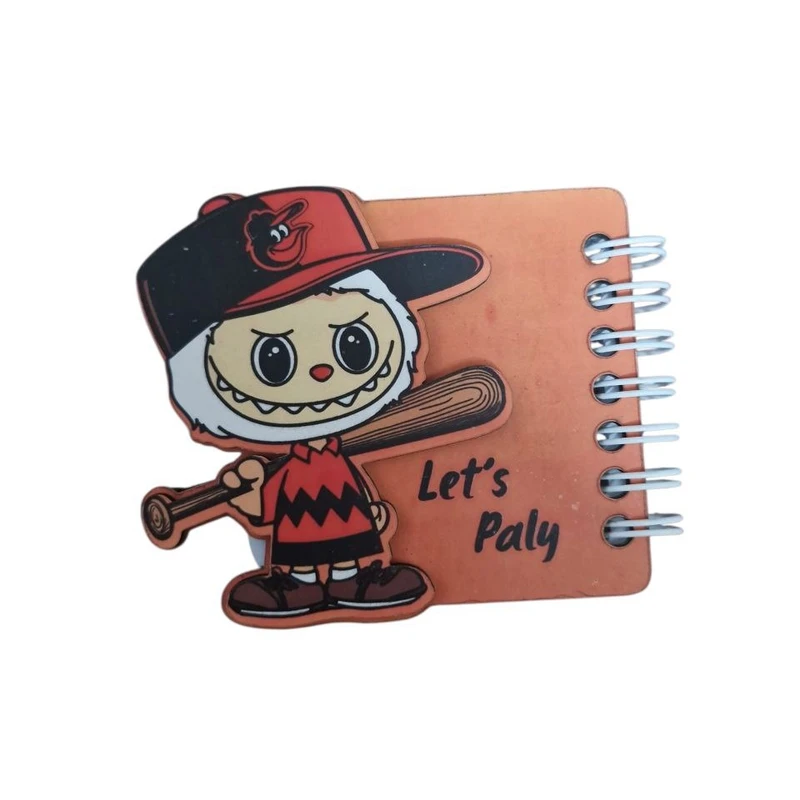 دفترچه یادداشت 80 برگ مدل لبوبو و بیسبال کد mn16