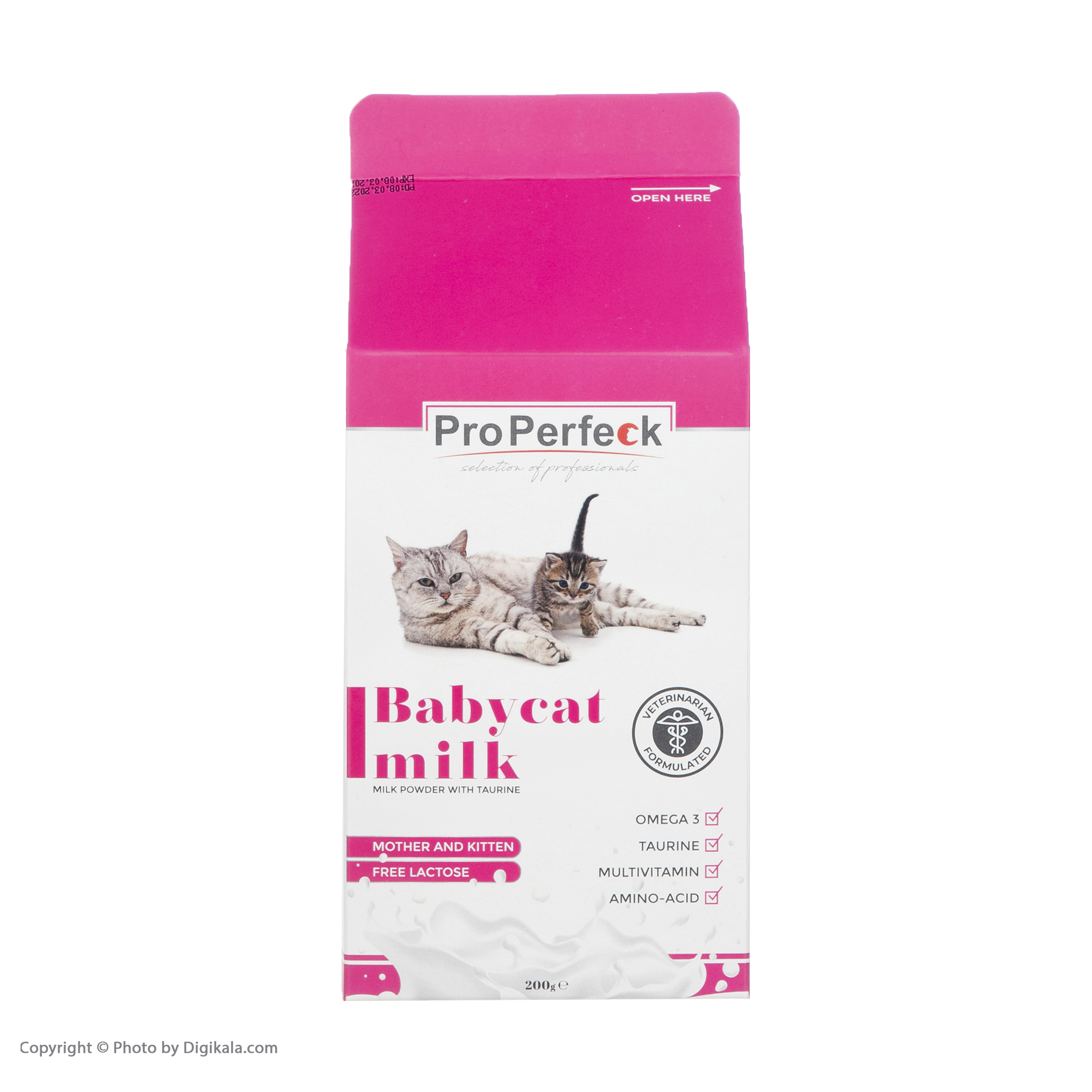 شیرخشک گربه پروپرفک مدل Mother and Kitten وزن 200 گرم