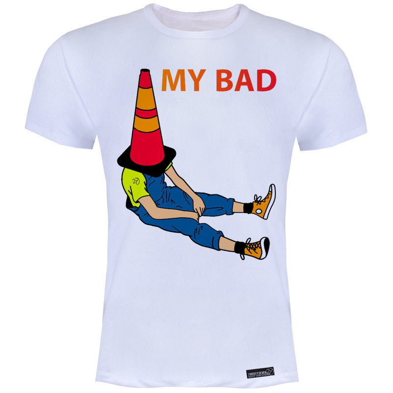 تی شرت آستین کوتاه مردانه 27 مدل My Bad کد MH1563