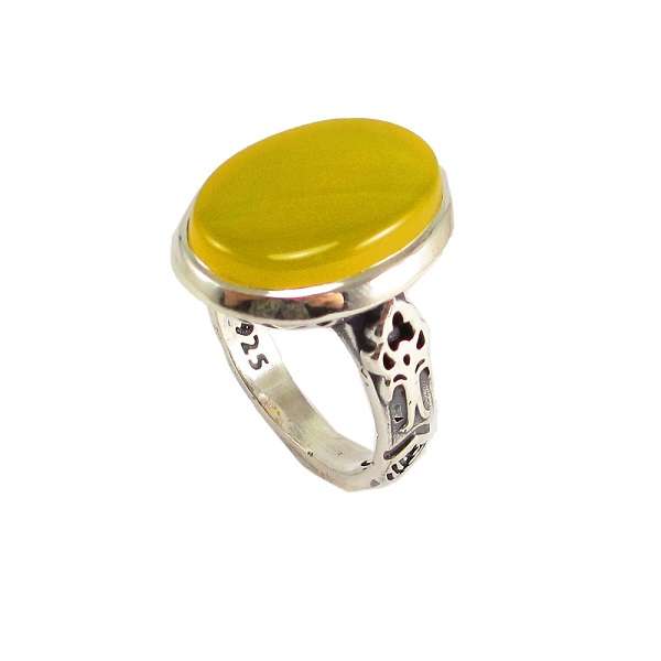 انگشتر نقره مردانه پارلا گوهر مدل شرف الشمس کد 3796