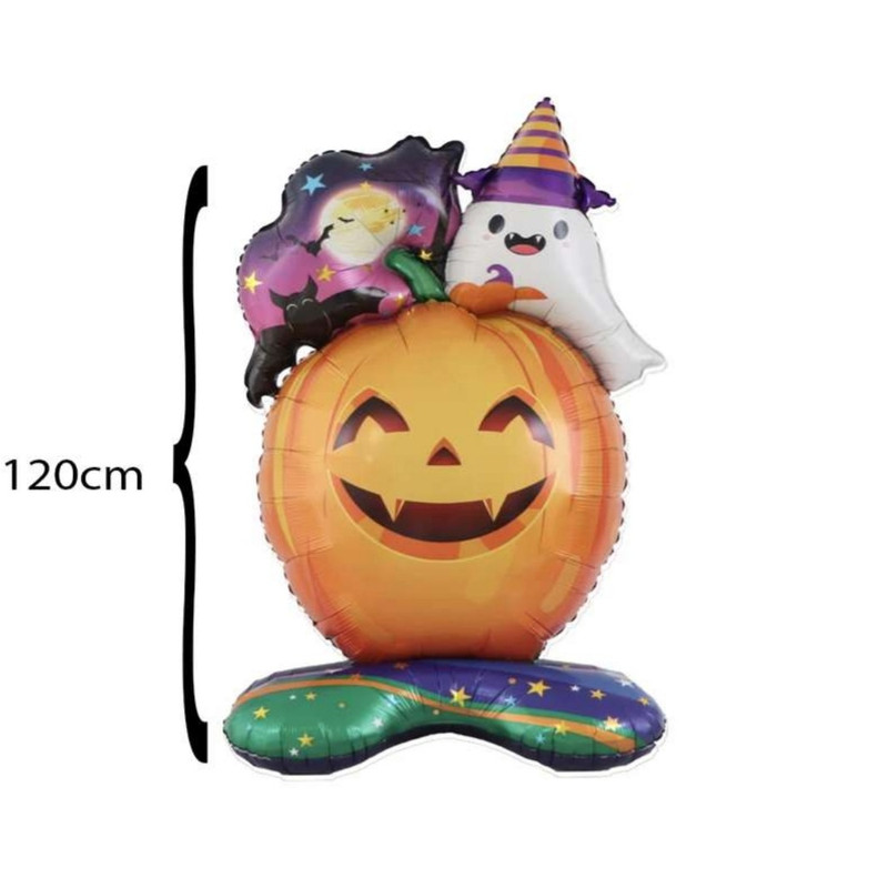 بادکنک فویلی طرح هالوین مدل درخت و کدو مجموعه 2 عددی