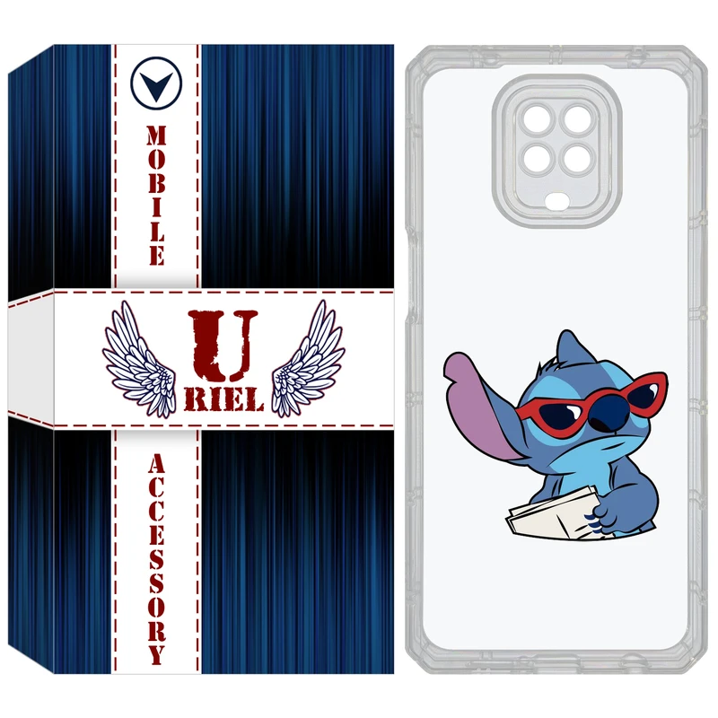 کاور یوریل مدل Clear کد 69 طرح استیچ مناسب برای گوشی موبایل شیائومی Redmi Note 9S / Note 9 Pro / Note 9 Pro Max