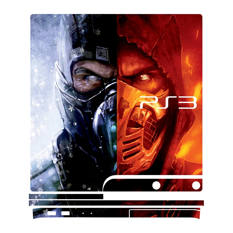 برچسب پلی استیشن 3 اسلیم مدل mortal kombat 01 مجموعه 6 عددی