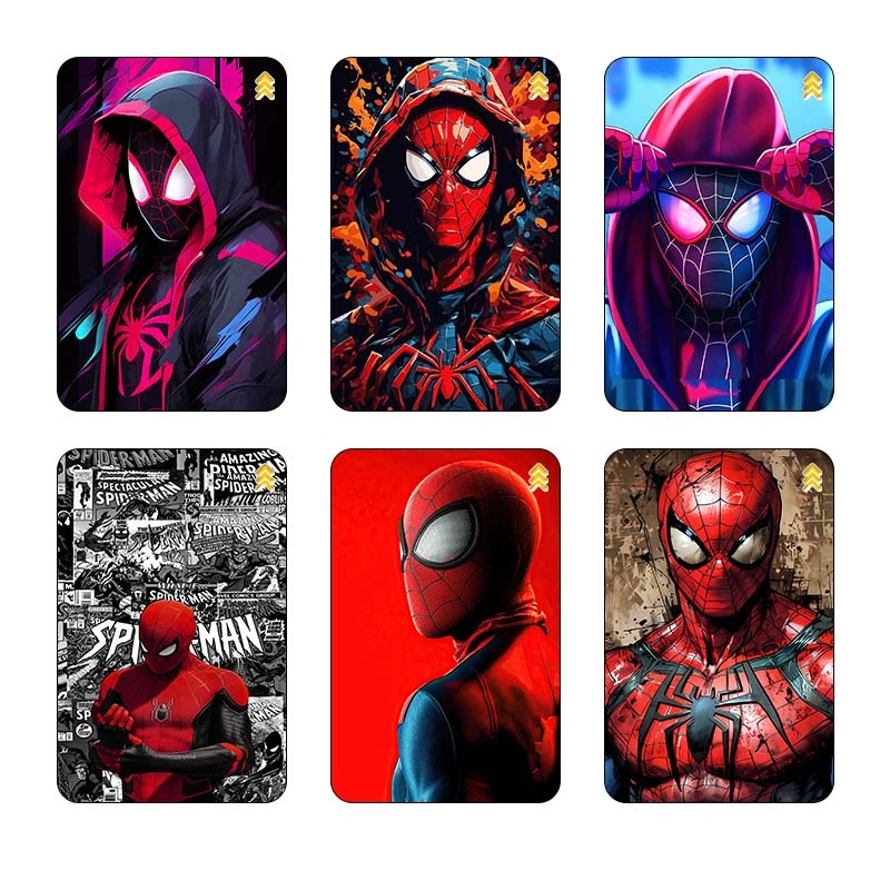 استيکر کارت کارنيکا طرح مرد عنکبوتی کد 85815 مجموعه 6 عددی