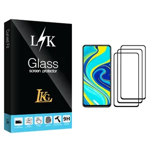 LKG LK Glass Screen Protector For Xiaomi Redmi Note 9S Pack Of 3