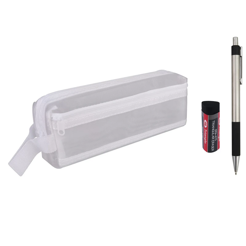 جامدادی مدل bluma_216 به همراه مداد نوکی و پاک کن