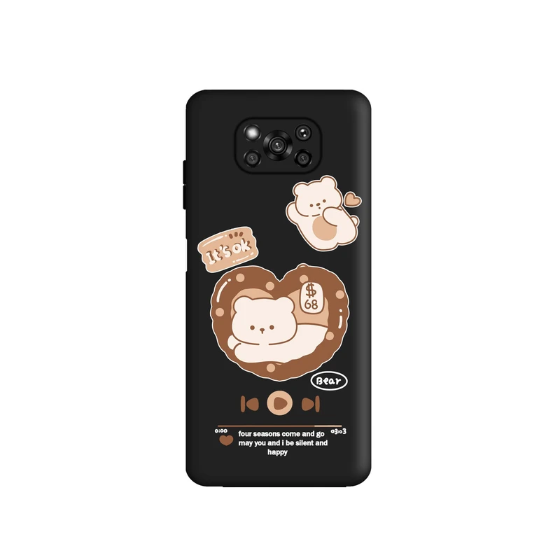 کاور قاب گارد طرح موزیک خرس کد a3398 مناسب برای گوشی موبایل شیائومی Poco X3 / Poco X3 Pro
