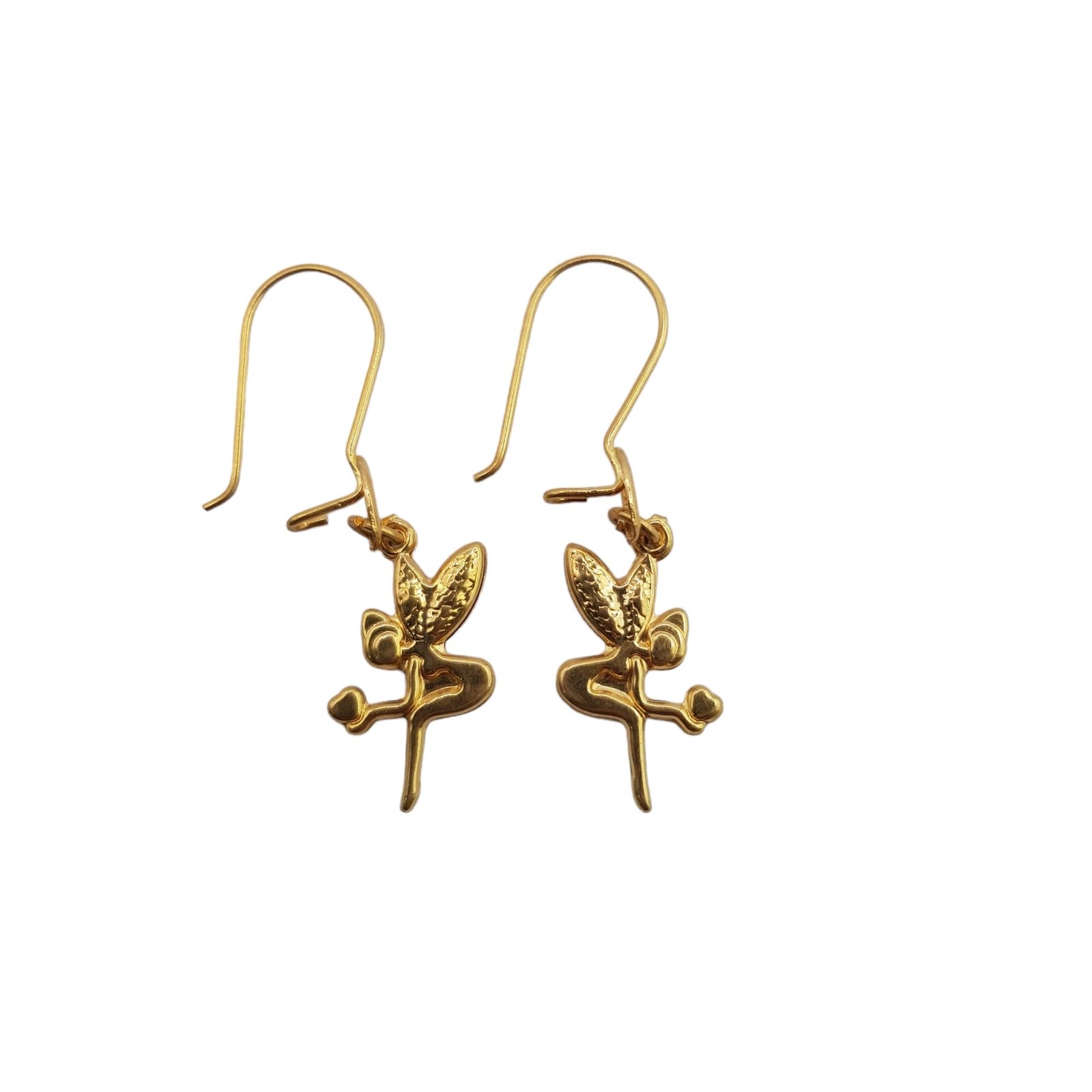 گوشواره طلا 18 عیار دخترانه مدل آویز فرشته -  - 1