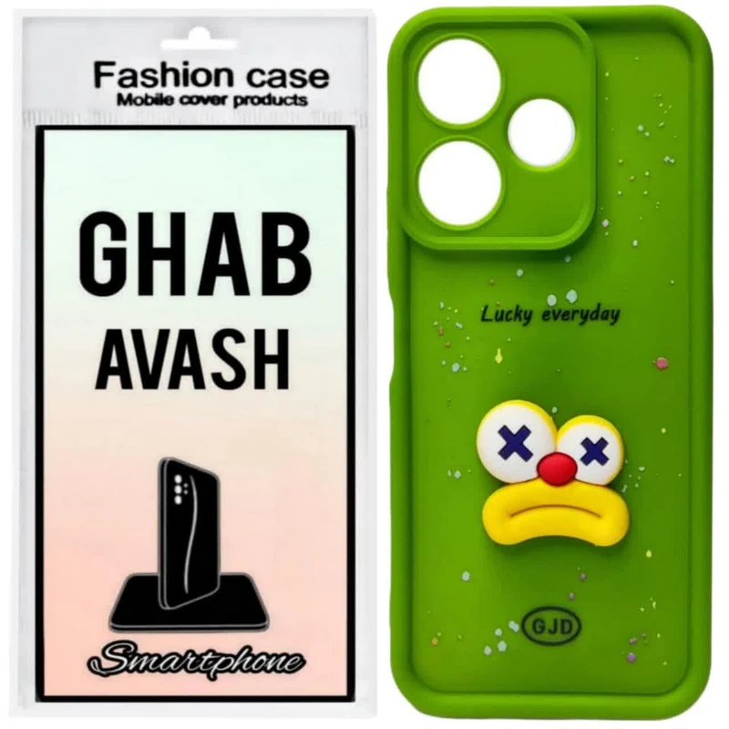 کاور قاب آوش طرح سولید فانتزی عروسکی مدل 06 مناسب برای گوشی موبایل شیائومی REDMI13 4G