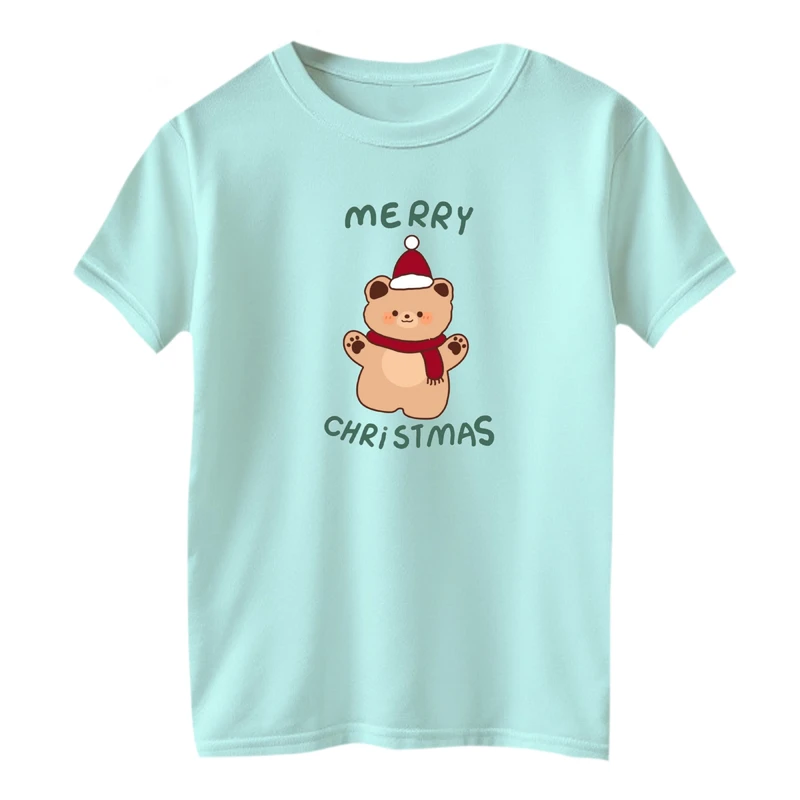 تی شرت آستین کوتاه بچگانه مدل خرس کریسمس کد 2