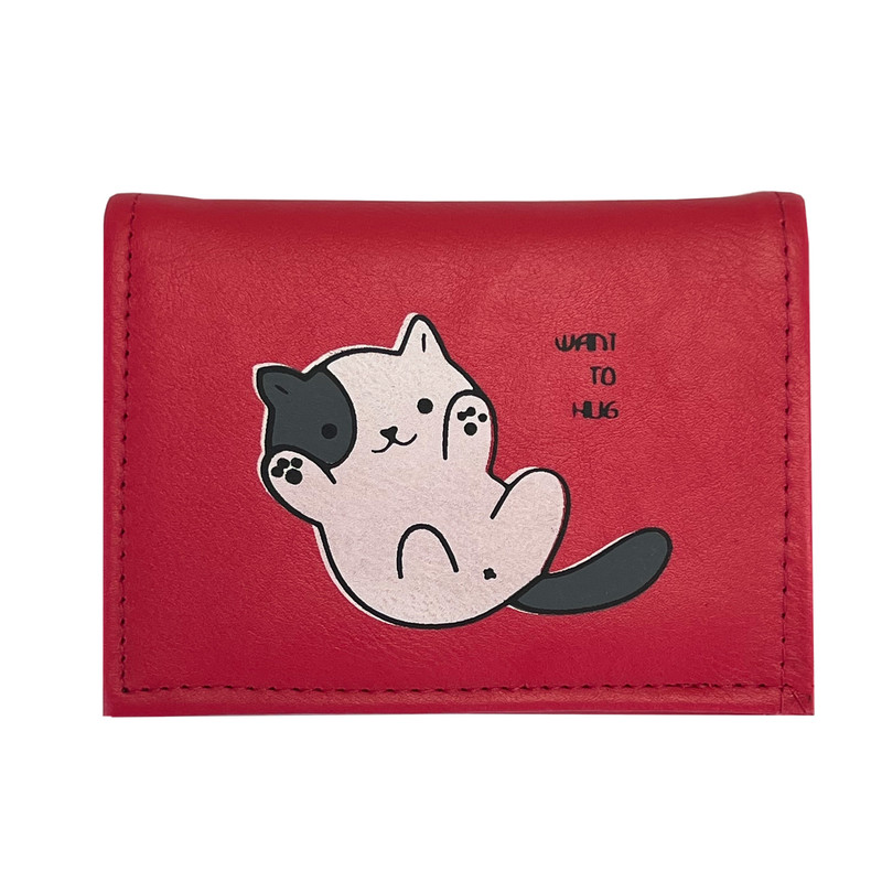 کیف پول زنانه مدل گربه خندون کد KZD-0115