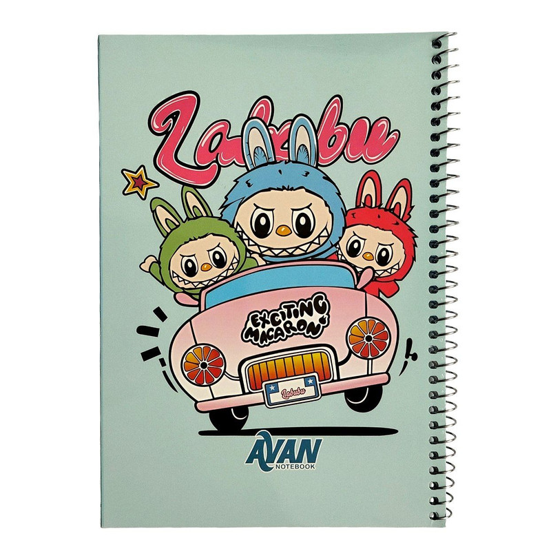 دفتر مشق 40 برگ آوان مدل حاشیه دار لبوبو