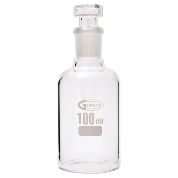 بطری مایعی آزمایشگاهی برند گلاسکو ظرفیت 100میلی لیتر