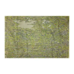 کاغذ کادو ترمه طراحان ایده مدل مکان های معروف در جاده کیسوکایدو از هوکوسای کد art0261 