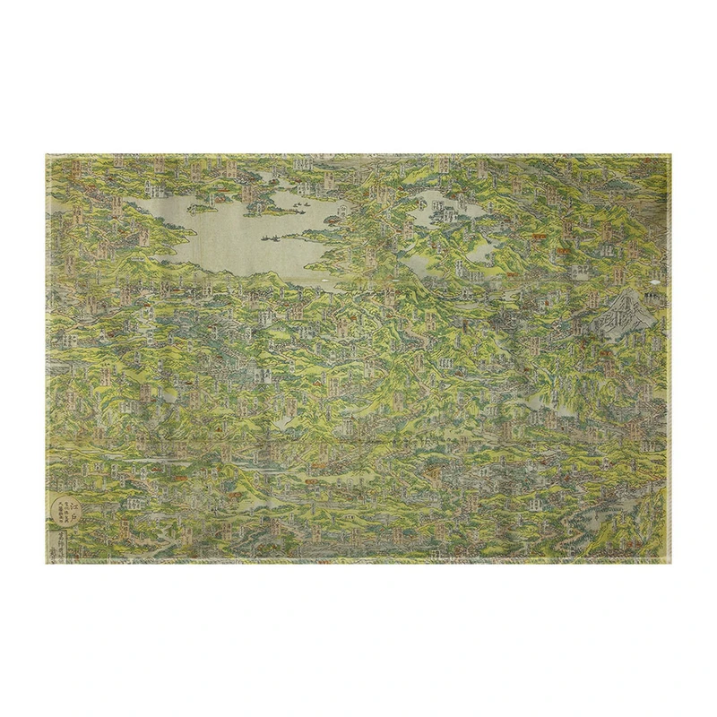 کاغذ کادو ترمه طراحان ایده مدل مکان های معروف در جاده کیسوکایدو از هوکوسای کد art0261 