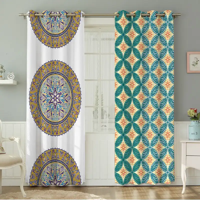 پرده نیروانا طرح سنتی مدل هازان کد 4025 سایز 140×280 سانتی متر