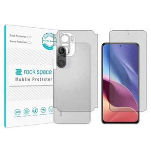 Rockspace transparent screen protector HyGEL model suitable for Xiaomi Redmi K40 mobile phone with back protector