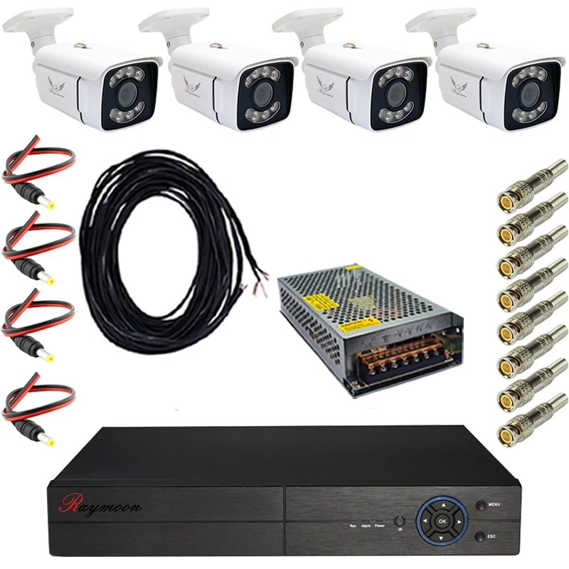 سیستم امنیتی 4 دوربین رایمون مدل پنج مگاپیکسل کد 4C07