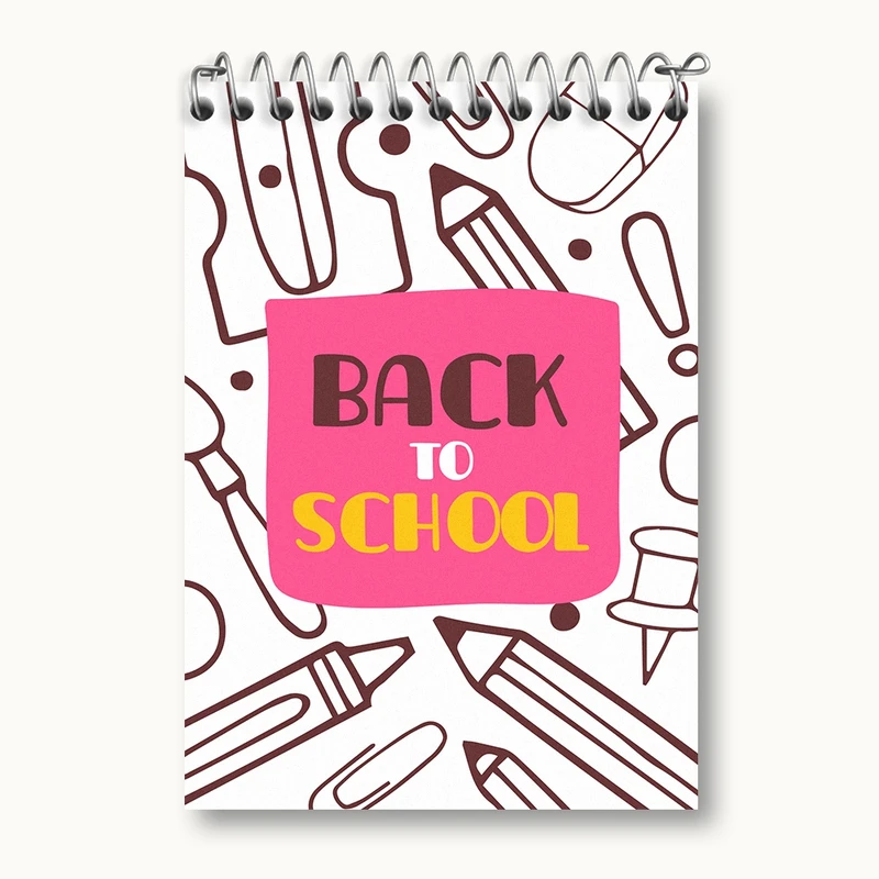 دفتر یادداشت 50 برگ خندالو مدل Back To School کد N293