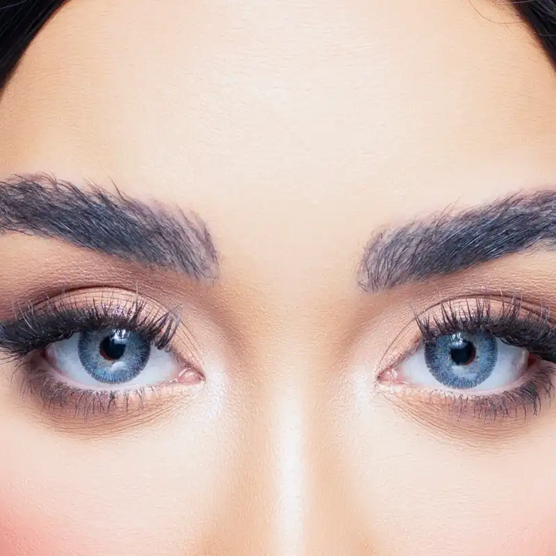 لنز چشم رویال ویژن کد 368 رنگ آبی خاکستری روشن دور دار