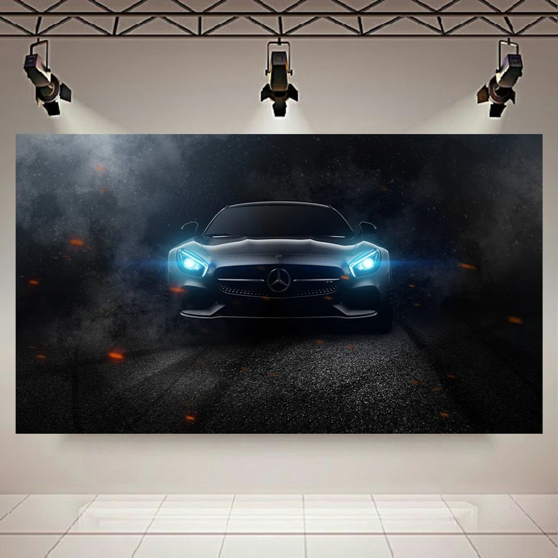 تابلو بوم طرح ماشین مدل مرسدس بنز AMG GT-S کد AR6670
