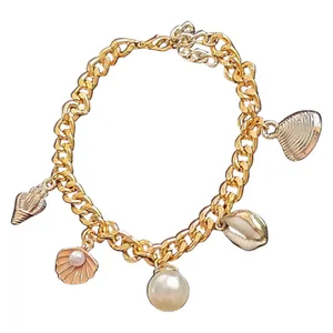 پابند زنانه مدل صدف و مروارید کد APB17