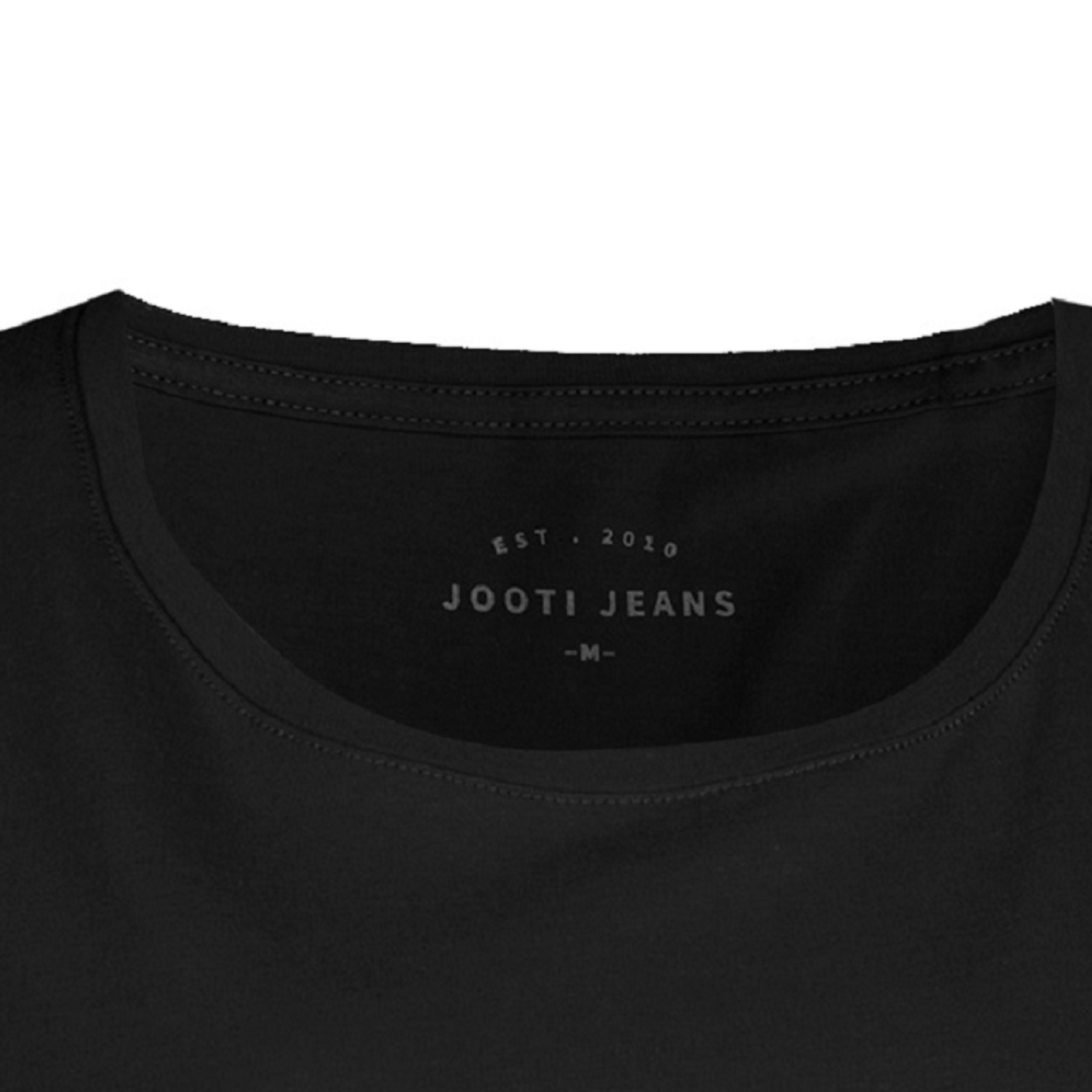 تی شرت آستین کوتاه زنانه جوتی جینز مدل یقه گرد کد 1551344 رنگ مشکی -  - 4