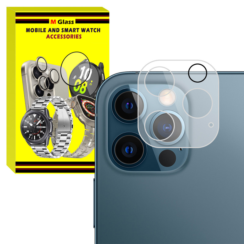محافظ لنز دوربین ام‌گلس مدل Glass 3D MG مناسب برای گوشی موبایل اپل Iphone 12 Pro Max