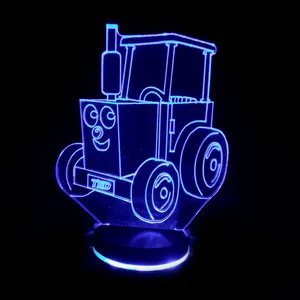 چراغ خواب کودک مدل بالبینگ سه بعدی تراکتور ted کد 3232