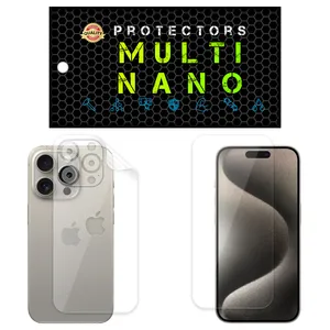 Multi Nano X-SFT Screen Protector For Apple iPhone 15 Pro with back skin