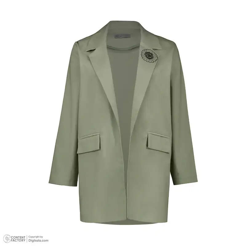 مانتو کتی زنانه دیجی استایل اسنشیال مدل cge-13 رنگ سبز