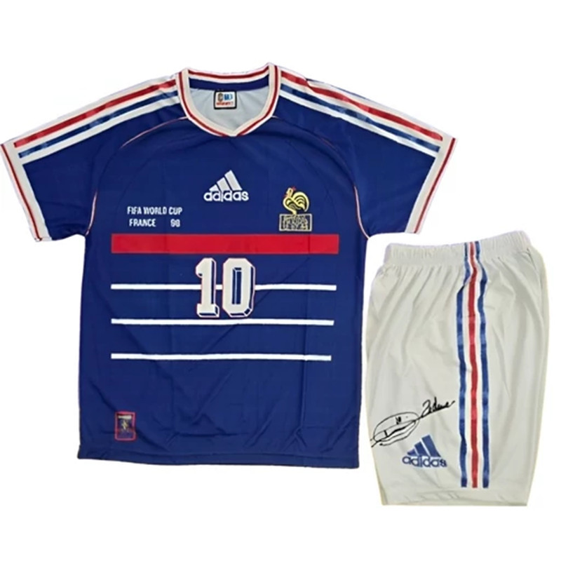 ست تی‌شرت و شلوارک ورزشی پسرانه مدل فرانسه 1998