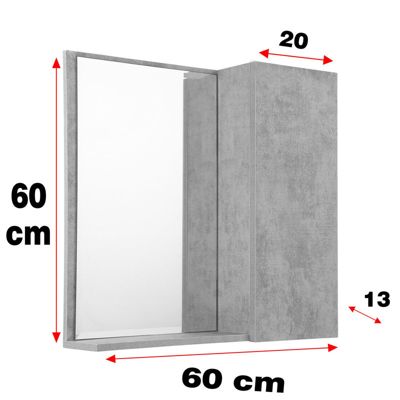 آینه و باکس سرویس بهداشتی مدل 6060