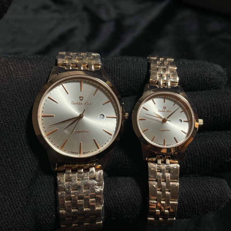 ست ساعت مچی عقربهای زنانه و مردانه سوئیس آرت مدل 62001516-14