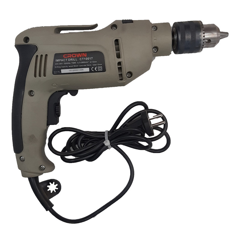دریل چکشی 13 میلی متری 750 وات کرون مدل CT10017