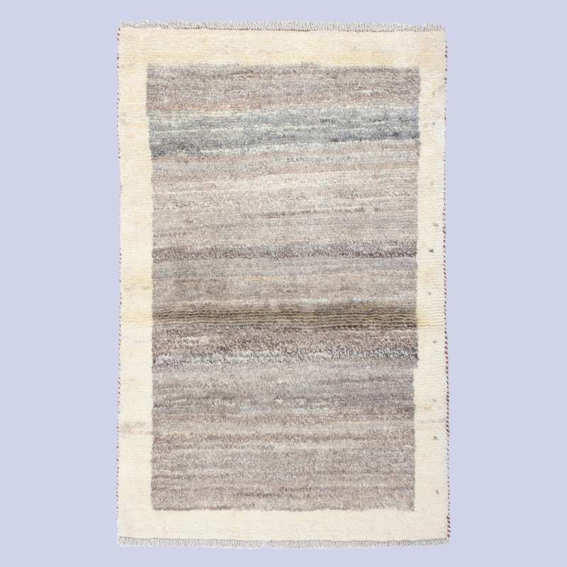 گبه دستباف یک و نیم متری طرح کف ساده کد 3130