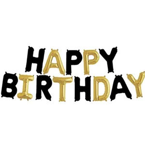 بادکنک فویلی سورتک مدل Happy BirthDay  پلاس کد STF1000 بسته 13 عددی