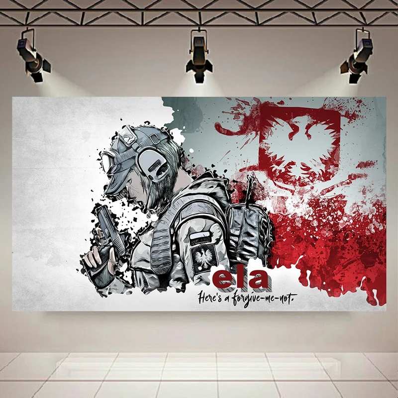 تابلو بوم طرح Game مدل Rainbow six siege( Ela ) کد AR3800