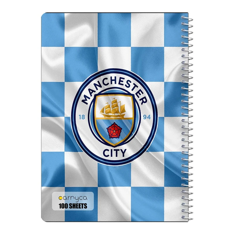 دفتر مشق 100 برگ سیمی کارنیکا طرح منچستر سیتی Manchester City کد 27242