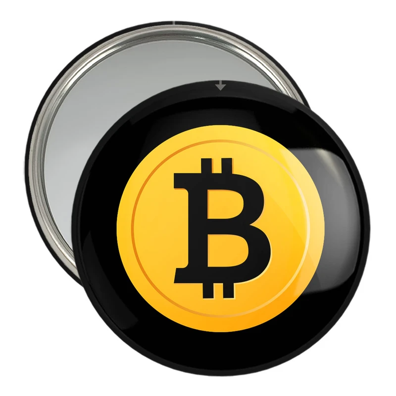 آینه جیبی خندالو مدل ارز دیجیتال بیت کوین  کد 10901