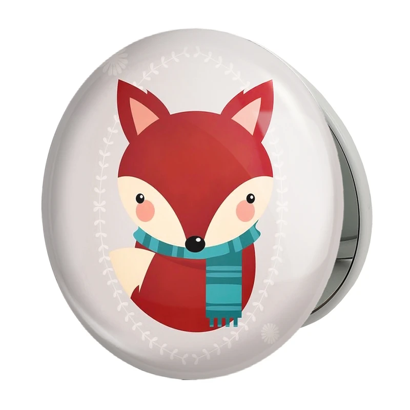 آینه جیبی خندالو طرح روباه مدل تاشو کد 5138 