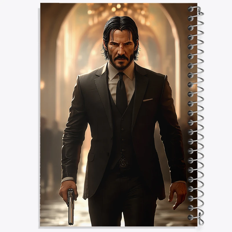 دفتر مشق 100 برگ خندالو طرح جان ویک (John Wick) کد F5297