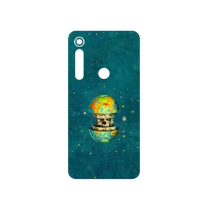 MAHOOT Collage of Earth Face Cover Sticker for Motorola One Macro