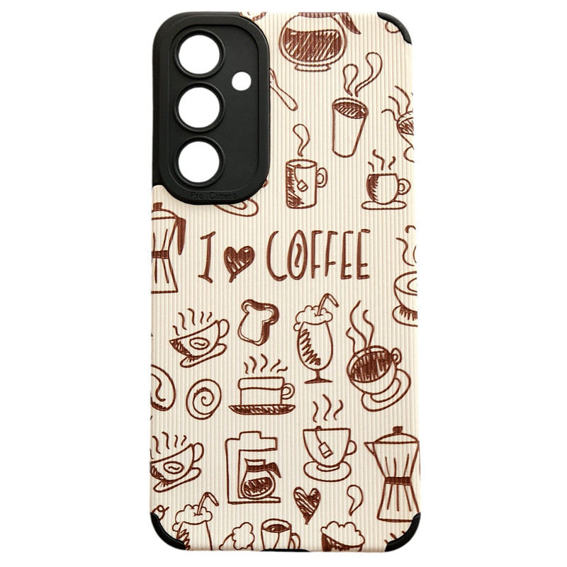 کاور مدل کبریتی طرح Coffee مناسب برای گوشی موبایل سامسونگ Galaxy A15 4G 